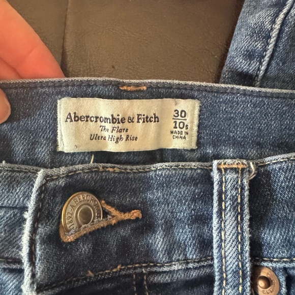 Abercrombie & Fitch Blue Flare Jeans - Picture 1 of 5